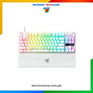 Razer Huntsman V3 Pro Tenkeyless - Tenkeyless Analog Optical Esports Keyboard - White Edition - US Layout RZ03-04981700-R3M1