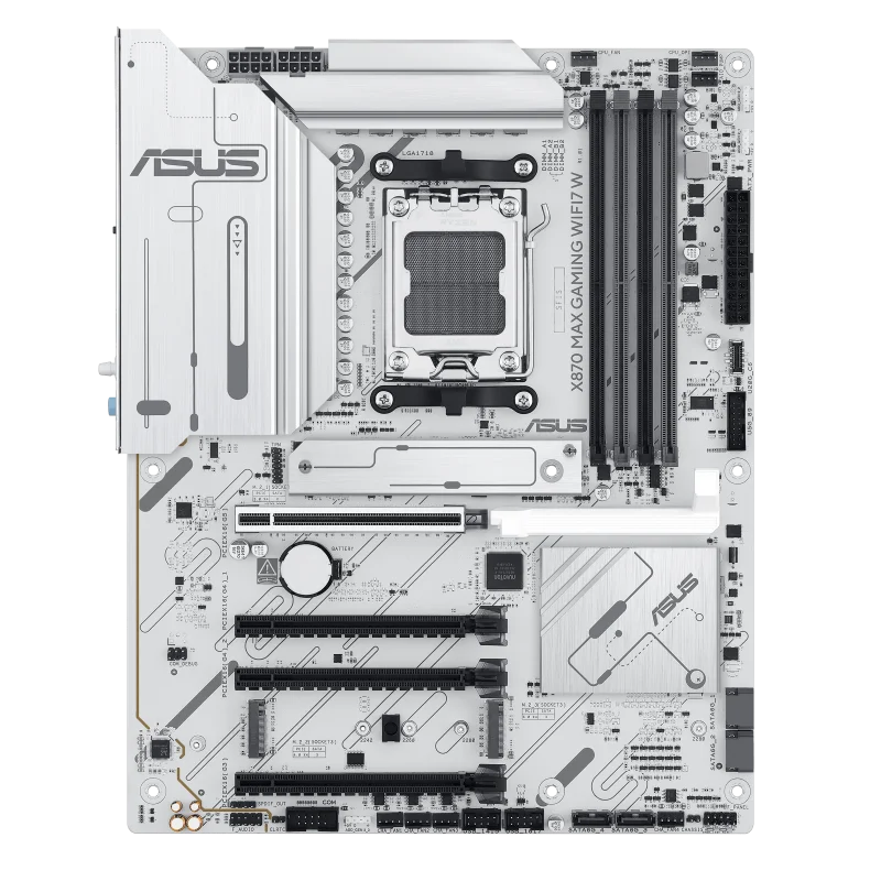 Asus X870 MAX GAMING WIFI7 W AM5 ATX White Motherboard - Image 2
