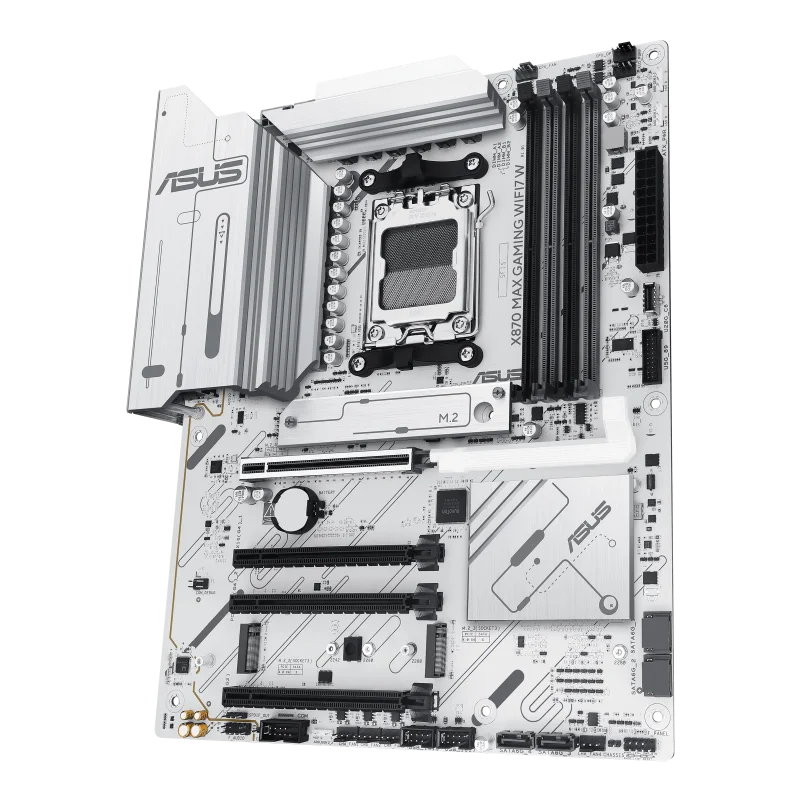 Asus X870 MAX GAMING WIFI7 W AM5 ATX White Motherboard - Image 3