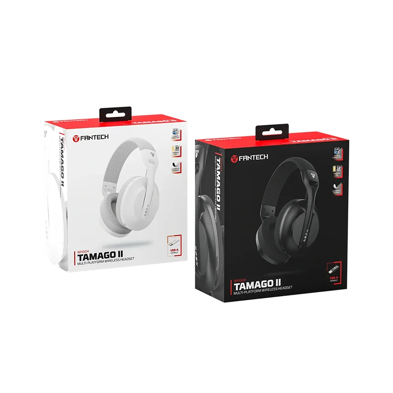 Fantech WHG04 Tamago II Multi-Platform Wireless Gaming Headset Black | White - Image 4