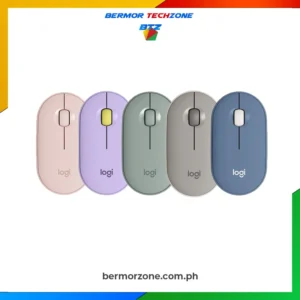 Logitech 910-005601 Pebble M350 Wireless Mouse Rose | Lavander Lemonade | Eucalyptus | Sand | Blueberry