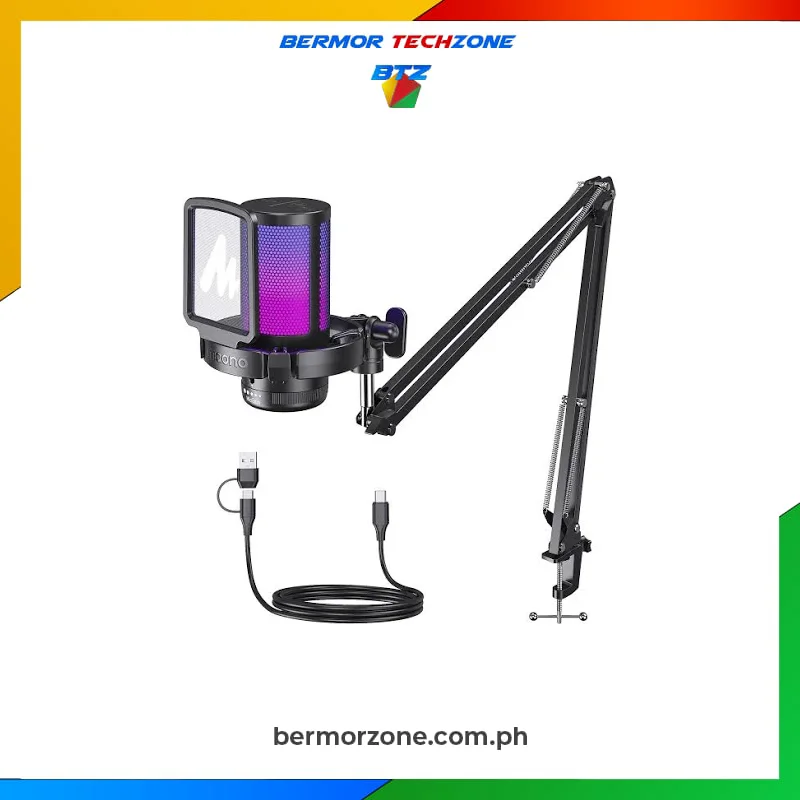 Maono DGM20S G USB RGB Gaming Microphone Kit - BLACK