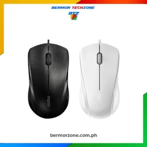 Rapoo N1200 Slient  Optical Wired Mouse - Black | White