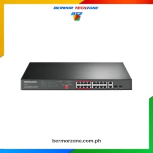Mercusys MS118CP 10/100Mbps + 2-Port with 16-Port PoE+Gigabit Rackmount Switch
