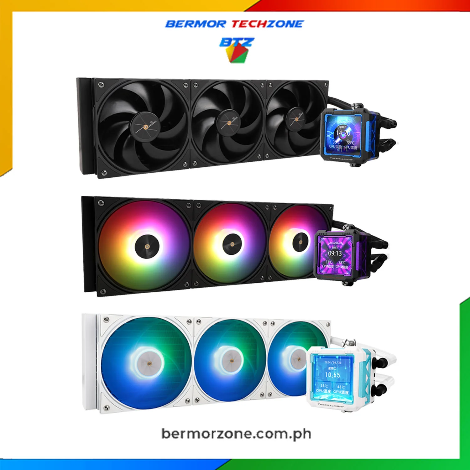Thermalright Frozen Warframe PRO 360 AIO Liquid Cooling System - Black |  White | Bermor Techzone BTZ
