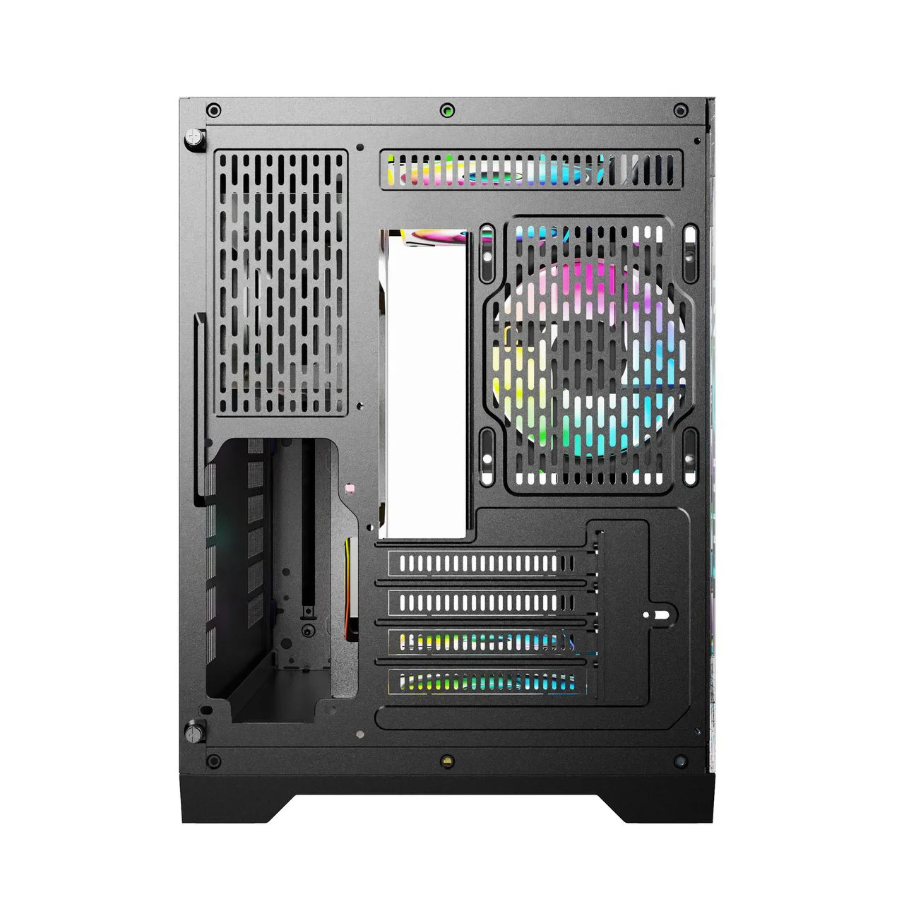 groundZERO Vision M Dual Chamber Micro ATX Chassis with LCD Display - Image 4
