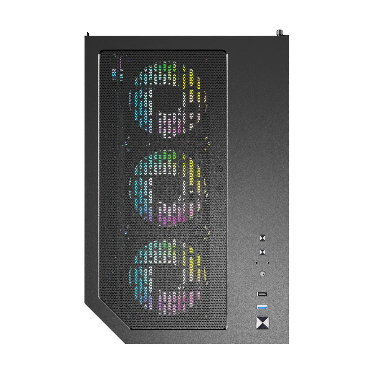 groundZERO Vision M Dual Chamber Micro ATX Chassis with LCD Display - Image 5