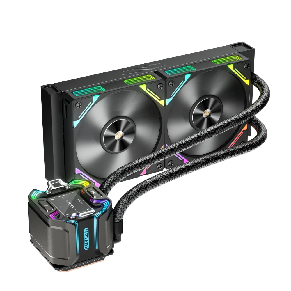 1stPlayer X-Starship X-240 RGB AIO CPU Liquid Cooling System - Black | White - Image 2