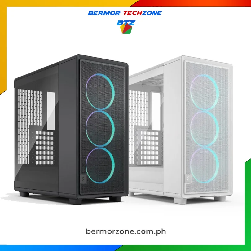 Fractal Epoch RGB Tempered Glass ATX Case with 3x120mm Momentum RGB Fans