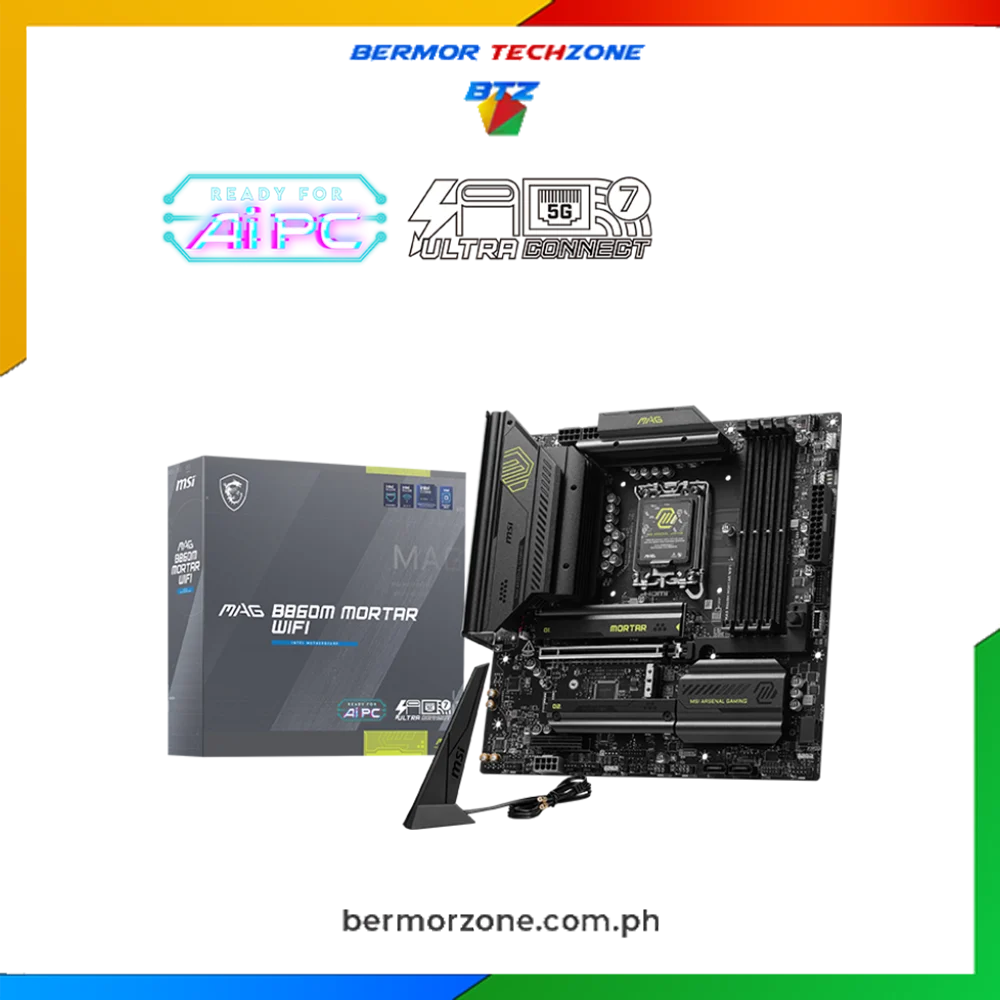 MSI MAG B860M MORTAR WIFI LGA 1851 mATX Intel Motherboard