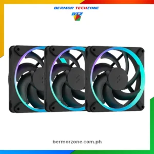 Fractal Design Momentum 12 RGB High Performance 120mm FDB 2200 rpm 3-Pack Chassis Fans Black