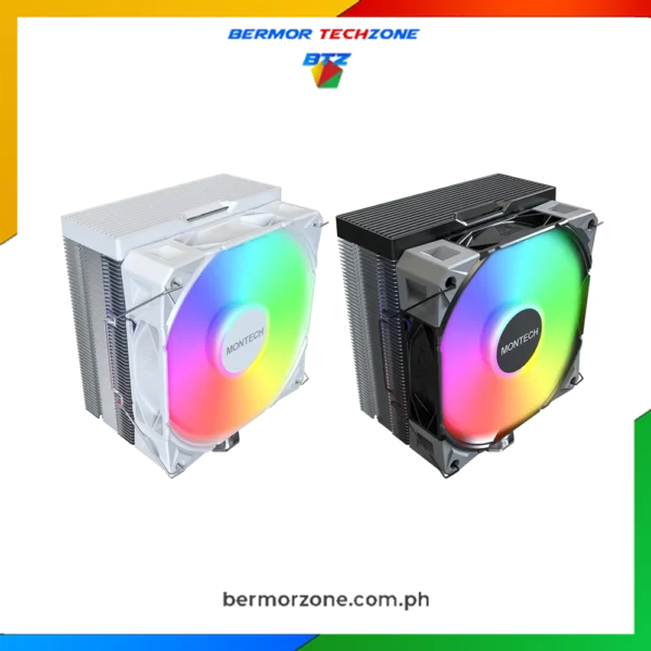 Montech NX400 ARGB Tower Type CPU Air Cooler - Black | White | Bermor ...