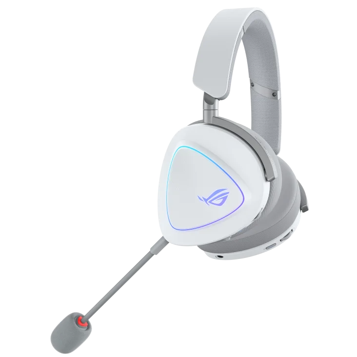 Asus ROG Delta II Tri-Mode Wireless Gaming Headset - White - Image 3
