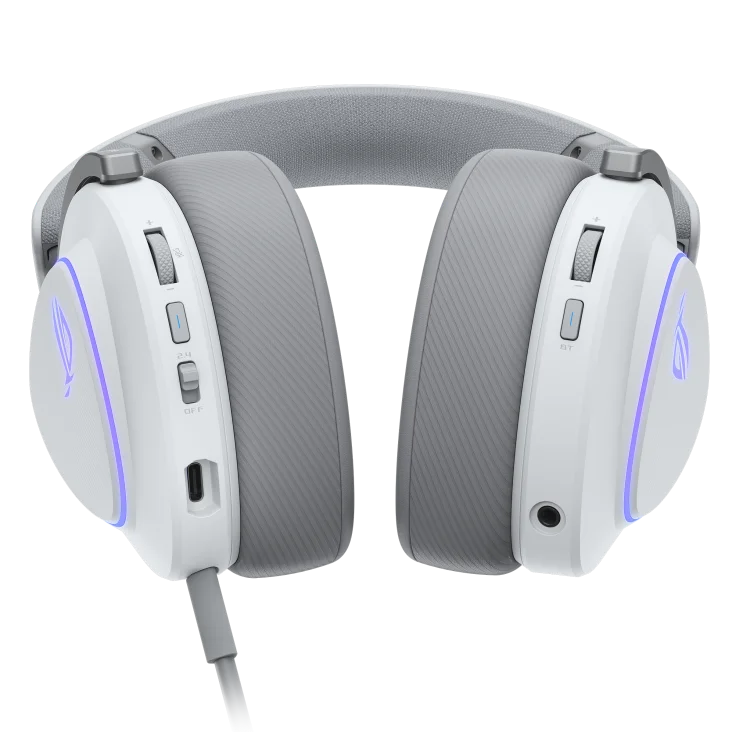 Asus ROG Delta II Tri-Mode Wireless Gaming Headset - White - Image 5