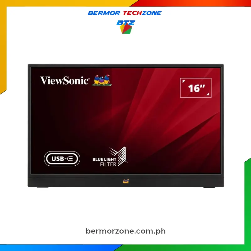 ViewSonic VA1655-3 16" 1920 x 1080 USB-C Lightweight Portable Monitor