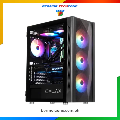 Galax Revolution 06 RGB ATX w/ 4 Fixed RGB Fans Included Gaming Chassis
