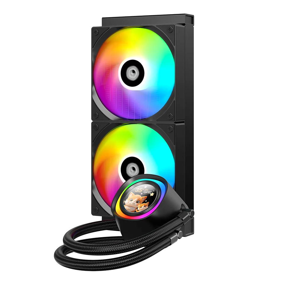 ID-Cooling FX240 LCD 240MM AIO Liquid Cooling System - Black | White - Image 4
