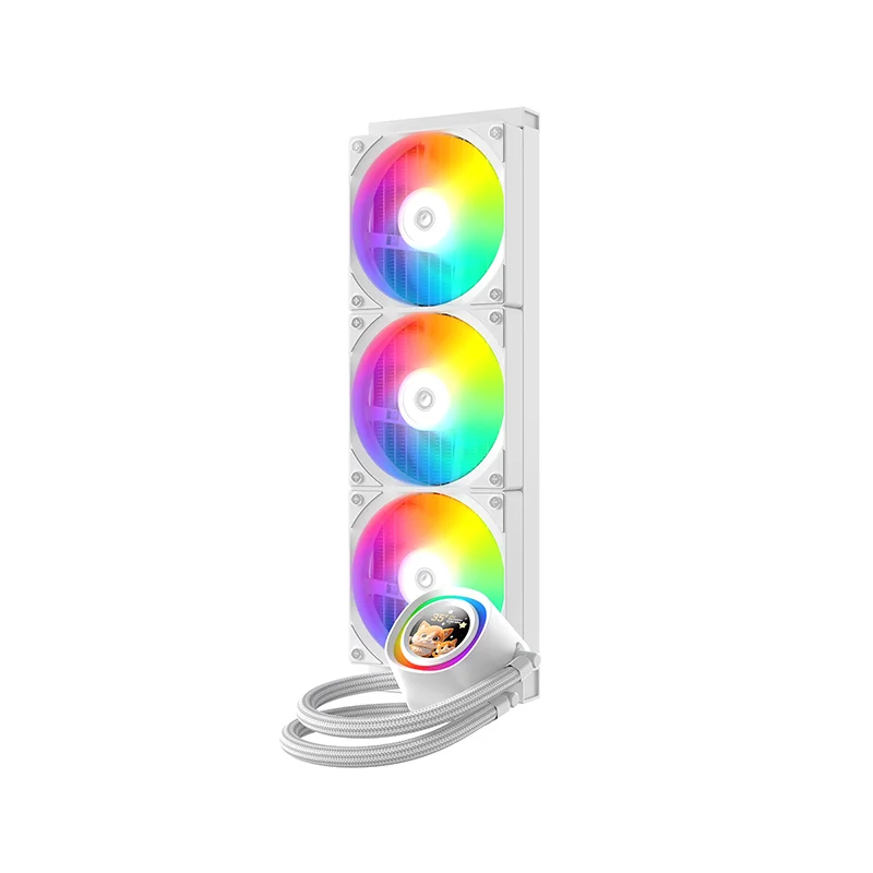 ID-Cooling FX360 LCD 1.48" Display ARGB CPU AIO Liquid Cooler - White - Image 2