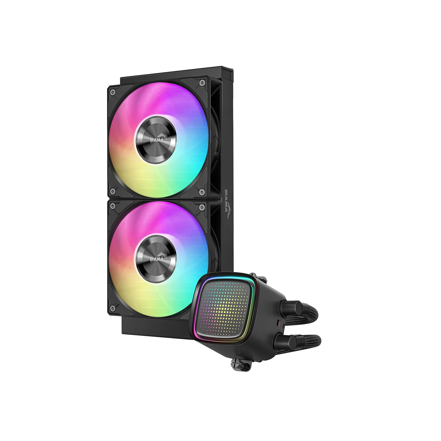 Sama L50 240mm ARGB AIO Liquid Cooling System Black - Image 2