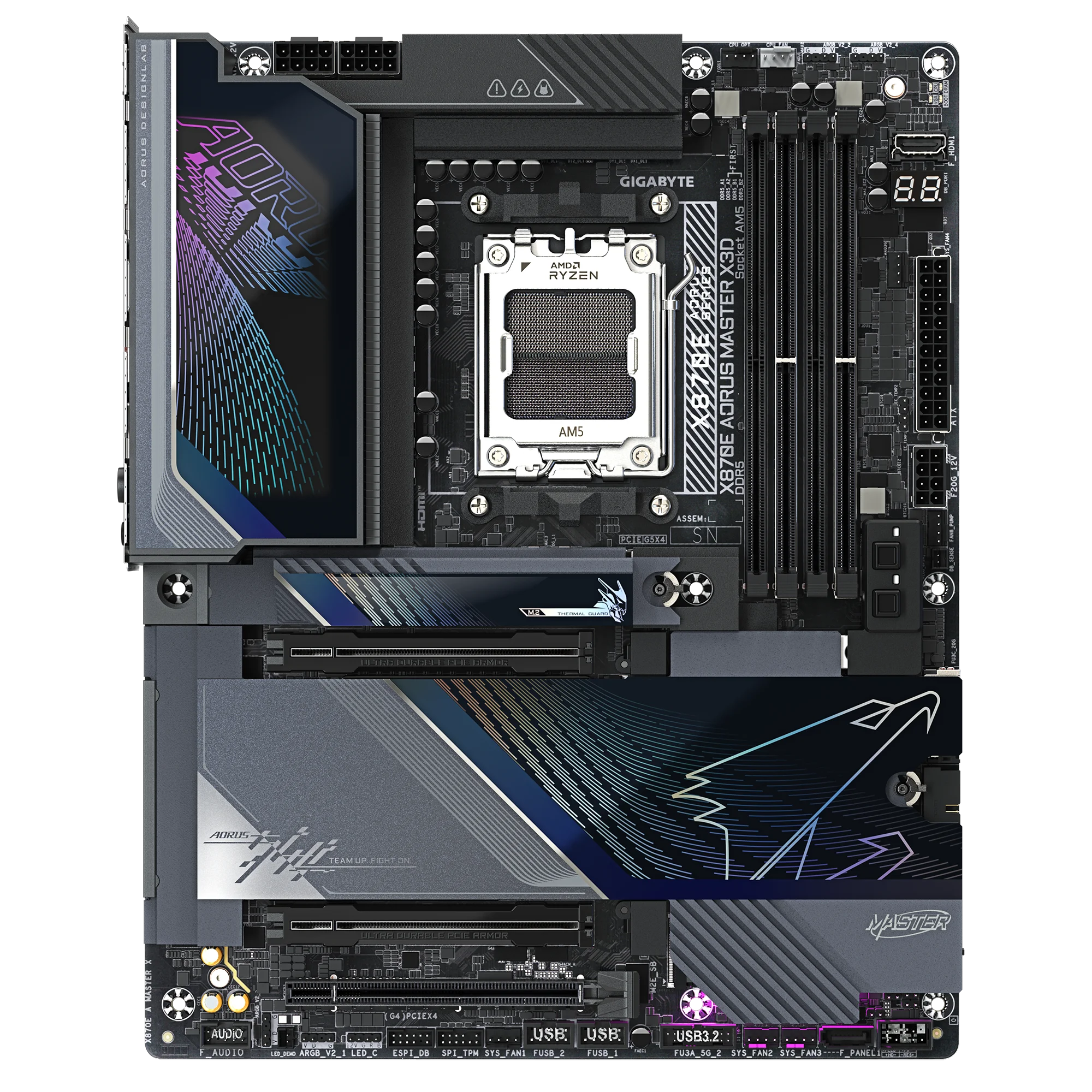 Gigabyte X870E AORUS MASTER X3D ATX AM5 Motherboard - Image 2
