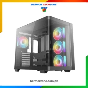 DeepCool CG530U 4F Panoramic Curved Glass Dual Chamber ATX PC Case - Black