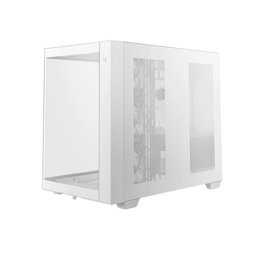 DeepCool CG530U 4F Panoramic Curved Glass Dual Chamber ATX PC Case - White - Image 2