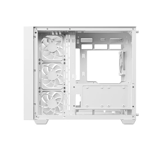DeepCool CG530U 4F Panoramic Curved Glass Dual Chamber ATX PC Case - White - Image 5