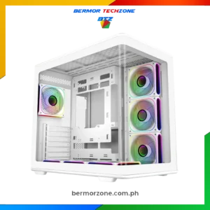 Cooler Master Elite 600 ATX Mid Tower Case White with 7 ARGB Fans E600-WGNN-S02