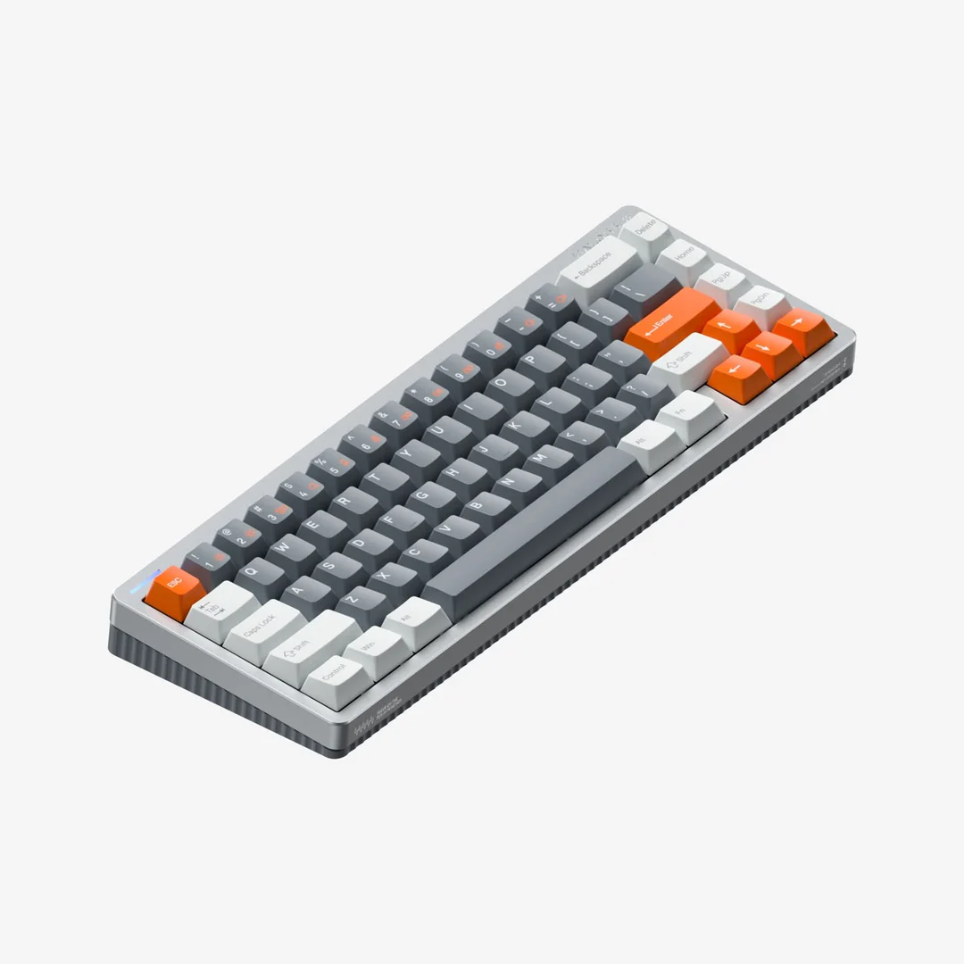 NuPhy Halo65 HE Magnetic Switch Gray Gaming Keyboard - Magnetic Coral - Image 2
