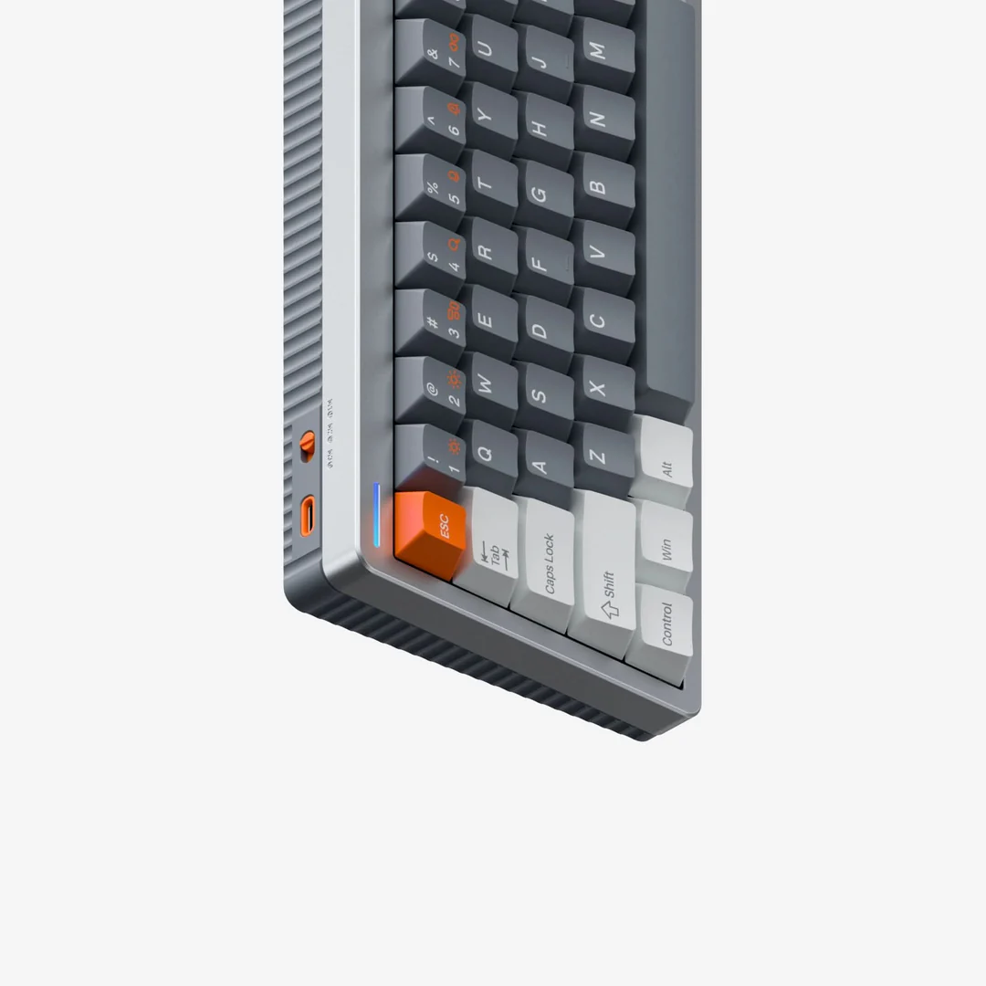 NuPhy Halo65 HE Magnetic Switch Gray Gaming Keyboard - Magnetic Coral - Image 5