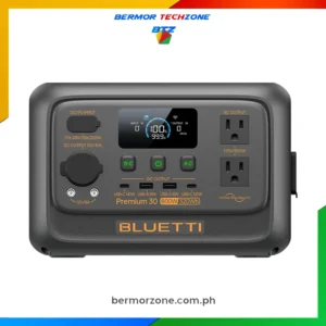 Bluetti Premium 30 V2 600W 320Wh Portable Power Station with UPS Feature Passthrough Charging via Solar or Grid