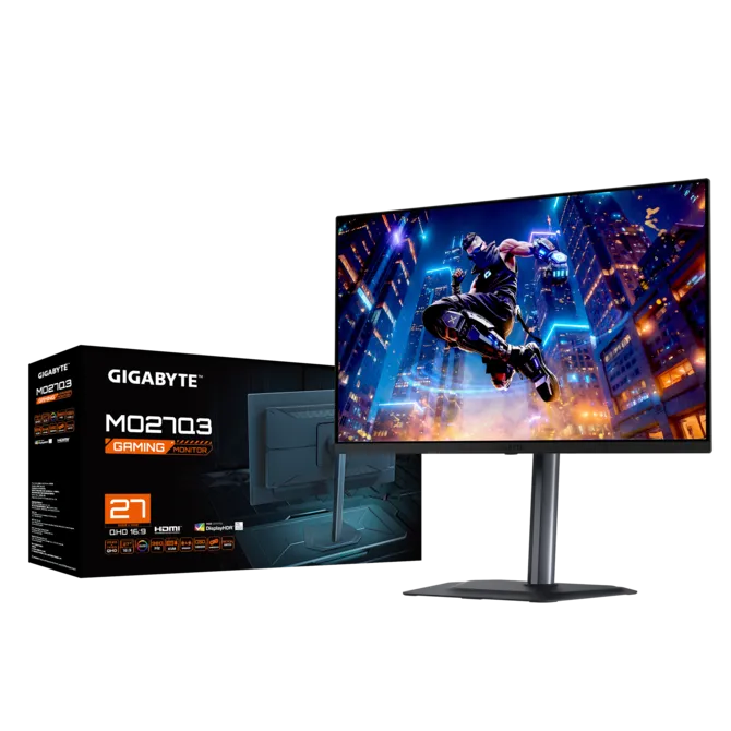 Gigabyte MO27Q3 27" 2560 x 1440 QHD QD-OLED 360Hz 0.03ms GTG Gaming Montior - Image 5