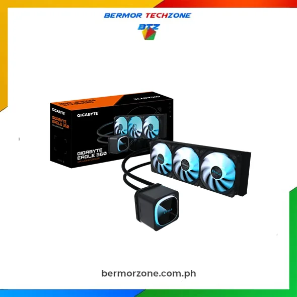 Gigabyte Eagle 360mm ARGB AIO Liquid CPU Cooler - Black