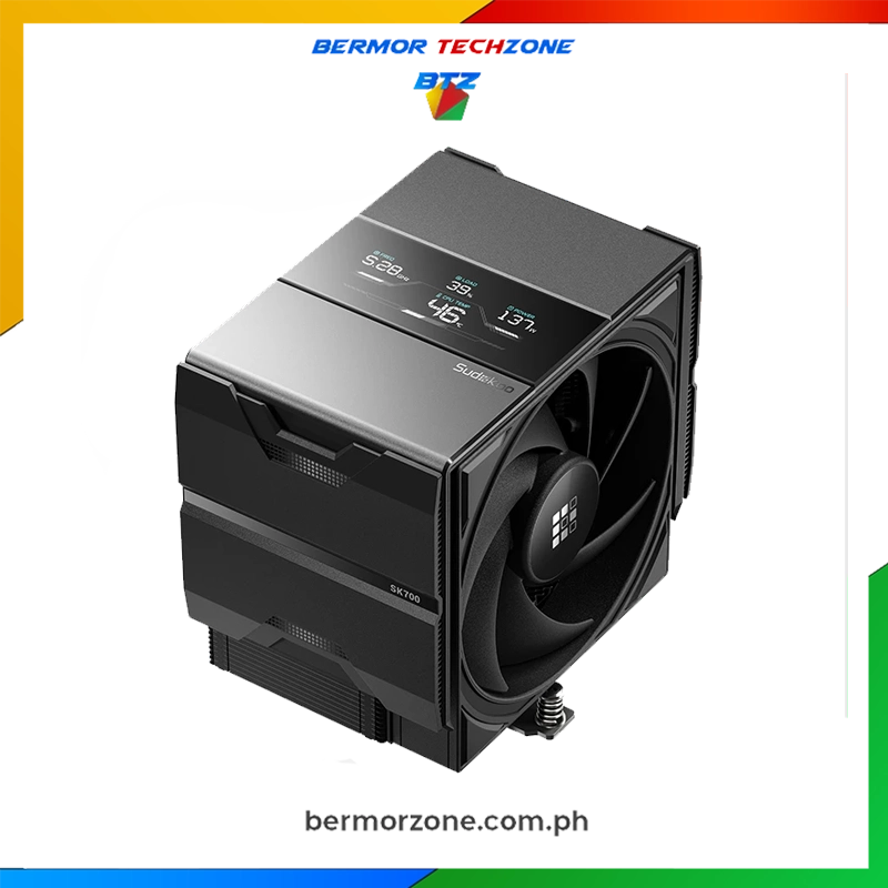 Sudokoo SK700 7 Heatpipes AM5 Exclusive Single Tower CPU Air Cooler Black