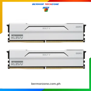 Klevv Bolt V 32GB Kit 16GBx2 DDR5-6000 CL30 AMD Optimized Gaming Memory Pure White