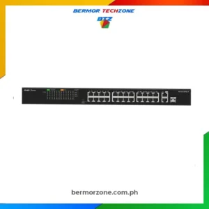 Ruijie | Reyee Switch RG-ES126FGS-P 24-Port 10/100 Mbps with 2-Port Gigabit Unmanaged PoE Switch