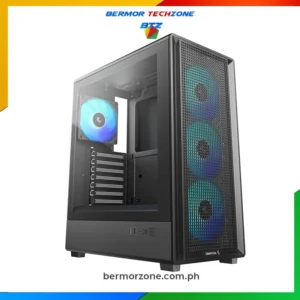Deepcool CC550 4F Mid-Tower Mesh Front ATX Chassis Black with 4 ARGB Fans