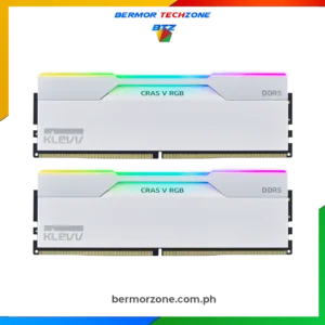 KLEVV Cras V RGB 32GB Kit 16GBx2 DDR5-6000 CL30 UDIMM AMD Optimized Desktop Memory White KD5AGU880-60A300J